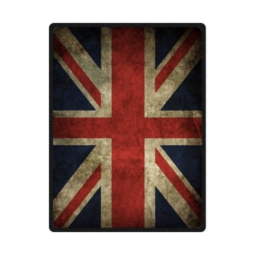 Home product Union Jack Flag Fleece Blanket 58 inches x 80 inches (Large)