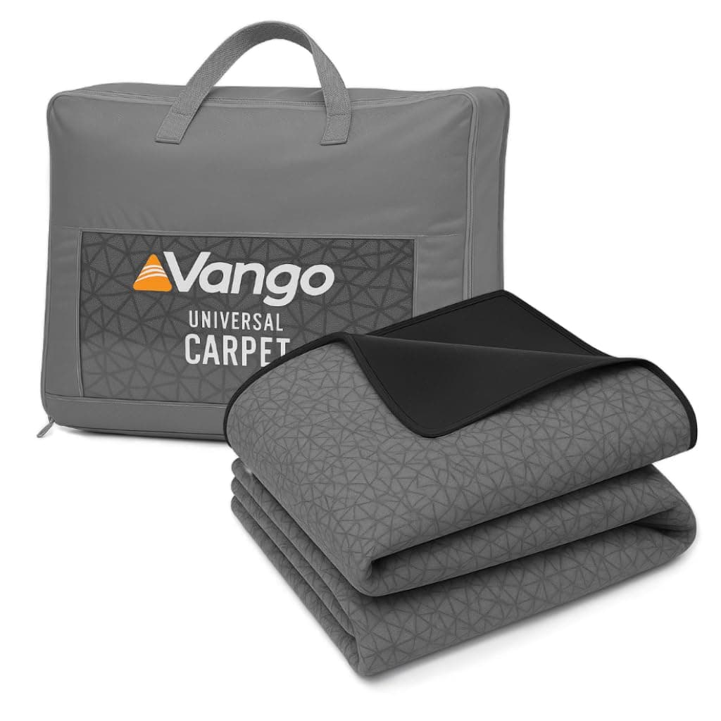 Vango Universal Tent Carpet, Luxury Camping Rug with Soft Woven Nylon Top & Insulating Foam Mid-Layer, Waterproof Non-Slip PE Base, Easy Clean Groundsheet Protector with Carry Bag