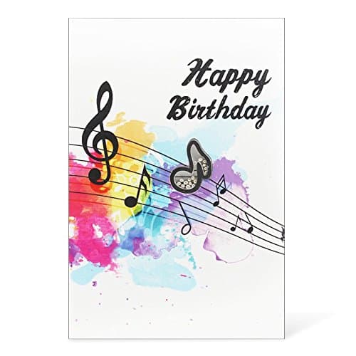 Birthday Card with 1g Silver Granules, The Note, Envelope Included