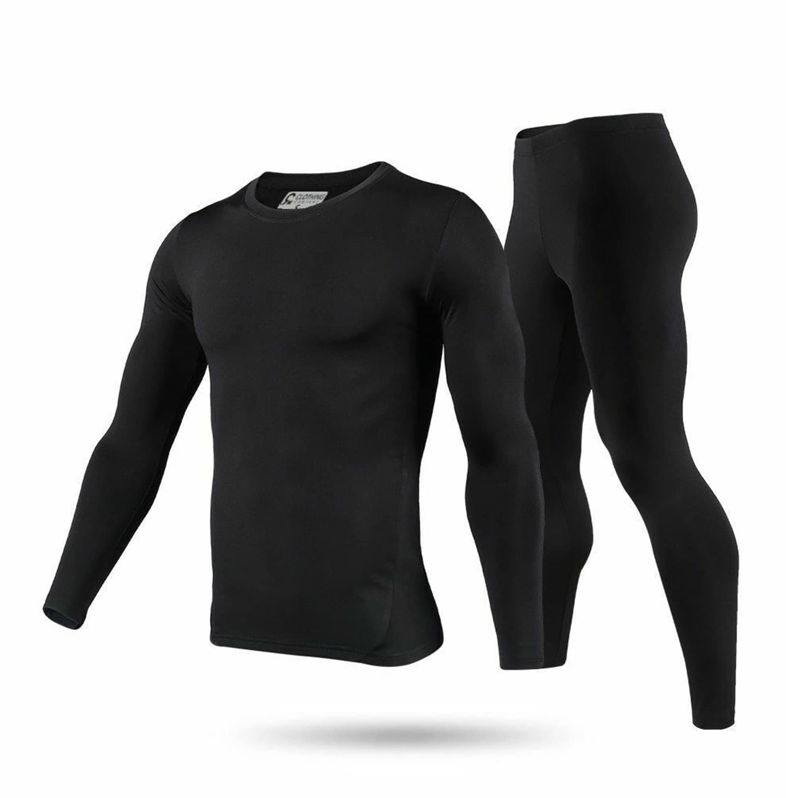 9M Men's Ultra Soft Thermal Underwear Base Layer Long Johns Set with Fleece Lined