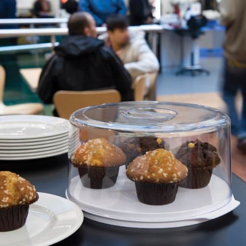 Stewart Cake Cover With Plate | Round Countertop Display, Plastic Cake Dome, Cake Display