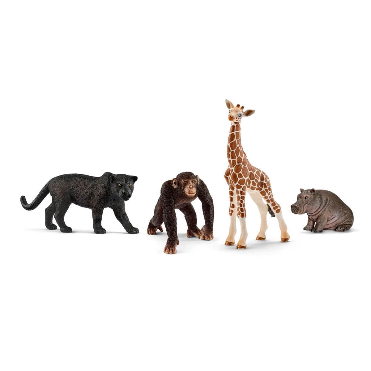 Schleich Wild Life, 4-Piece Animal Toy Set, Safari Animal Toys for Boys and Girls Ages 3-8