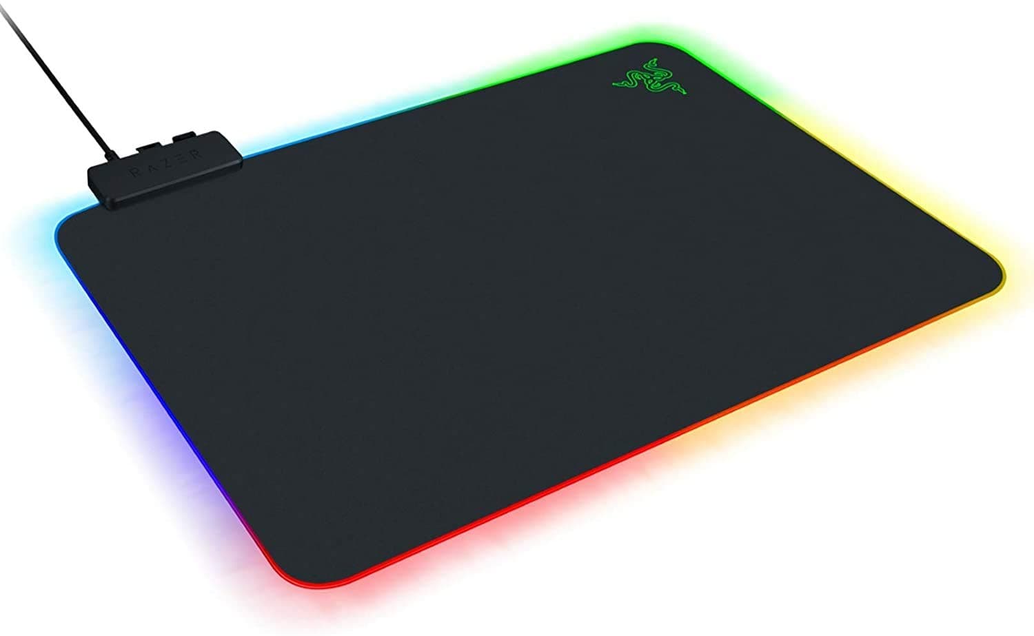 Firefly Hard V2 RGB Gaming Mouse Pad: Customizable Chroma Lighting, Built-in Cable Management, Balanced Control & Speed, Non-Slip Rubber Base