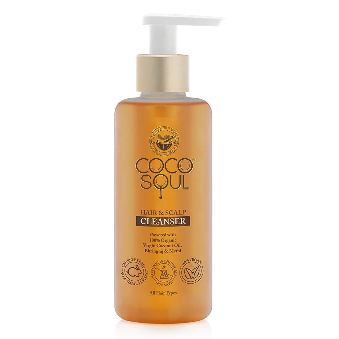 Coco Soul Shampoo with Coconut & Ayurveda | Paraben & Sulphate Free | 200ml