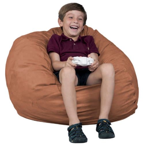 FUGU Kids Bean Bag Chair Brand Rust - Small 2'