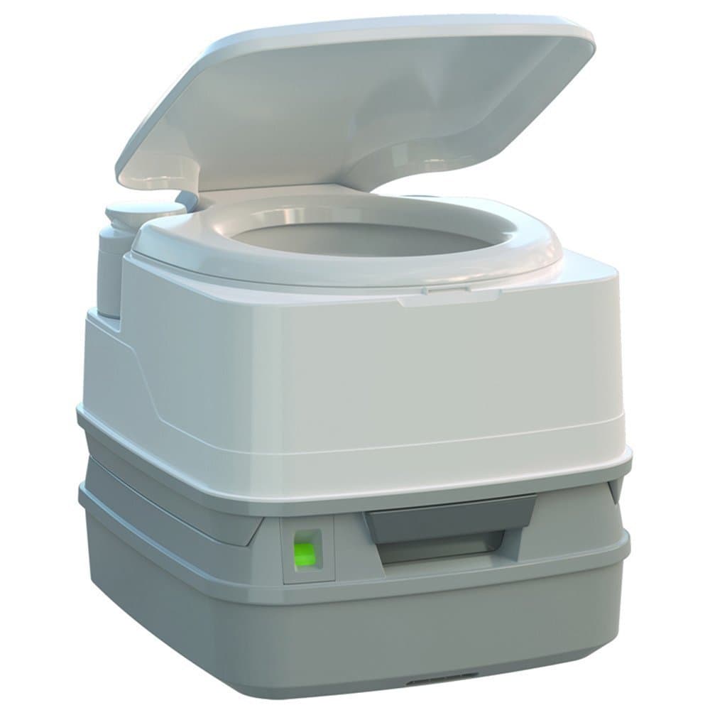 Thetford Porta Potti 260P MSD Marine Toilet with Piston Pump, Level Indicator, and Hold-Down Kit