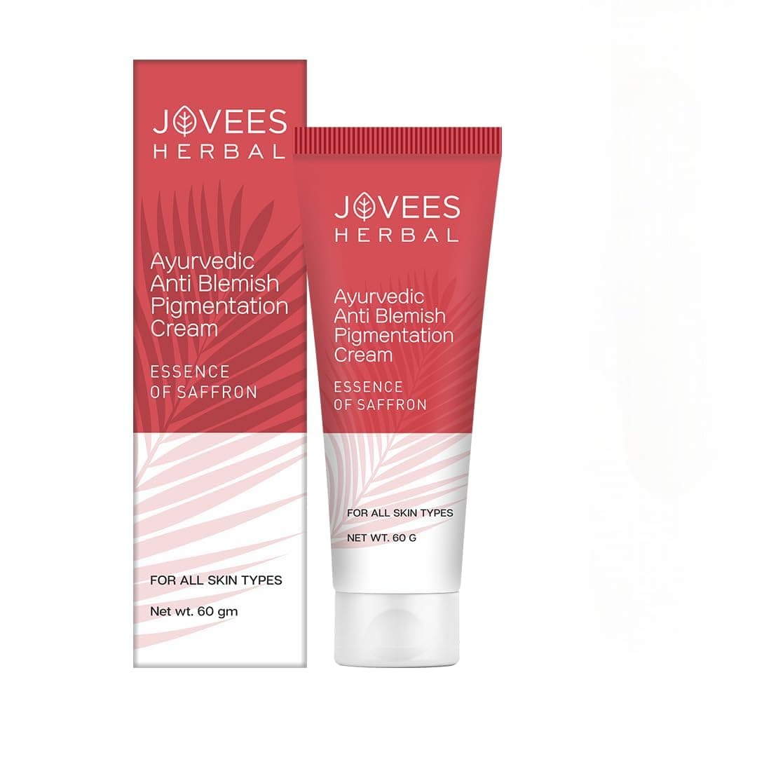 Jovees Anti Blemish Pigmentation Cream (60gm) Essence of Saffron | Reduces Dark Spots, Pigmentation & Blemish | Improves Complexion | Olive Oil | For All Skin Types