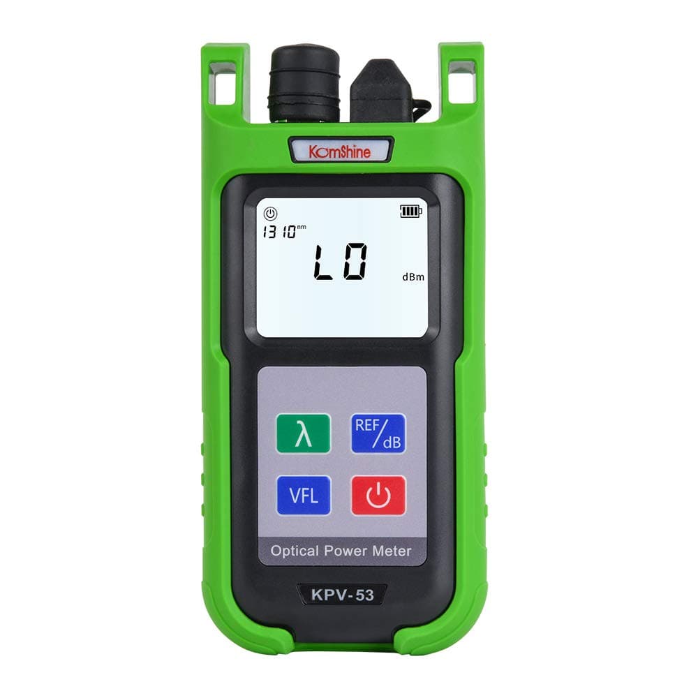 10mw VFL Function Built in High Precision OPM Anti Fall Fiber Optic Power Meter Komshine KPV-53 with SC UPC Connector