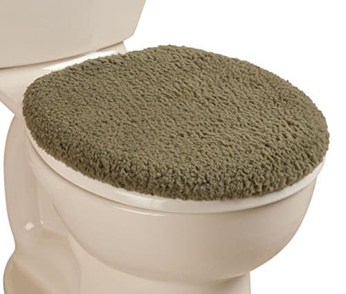 WalterDrake Sherpa Toilet Seat Lid Cover by OakRidge Comforts (Sage)