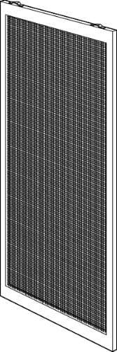 RITE SCREEN COMPANY 121-A 30"WHT 30 x 78" White Adjustable Patio Screen Door