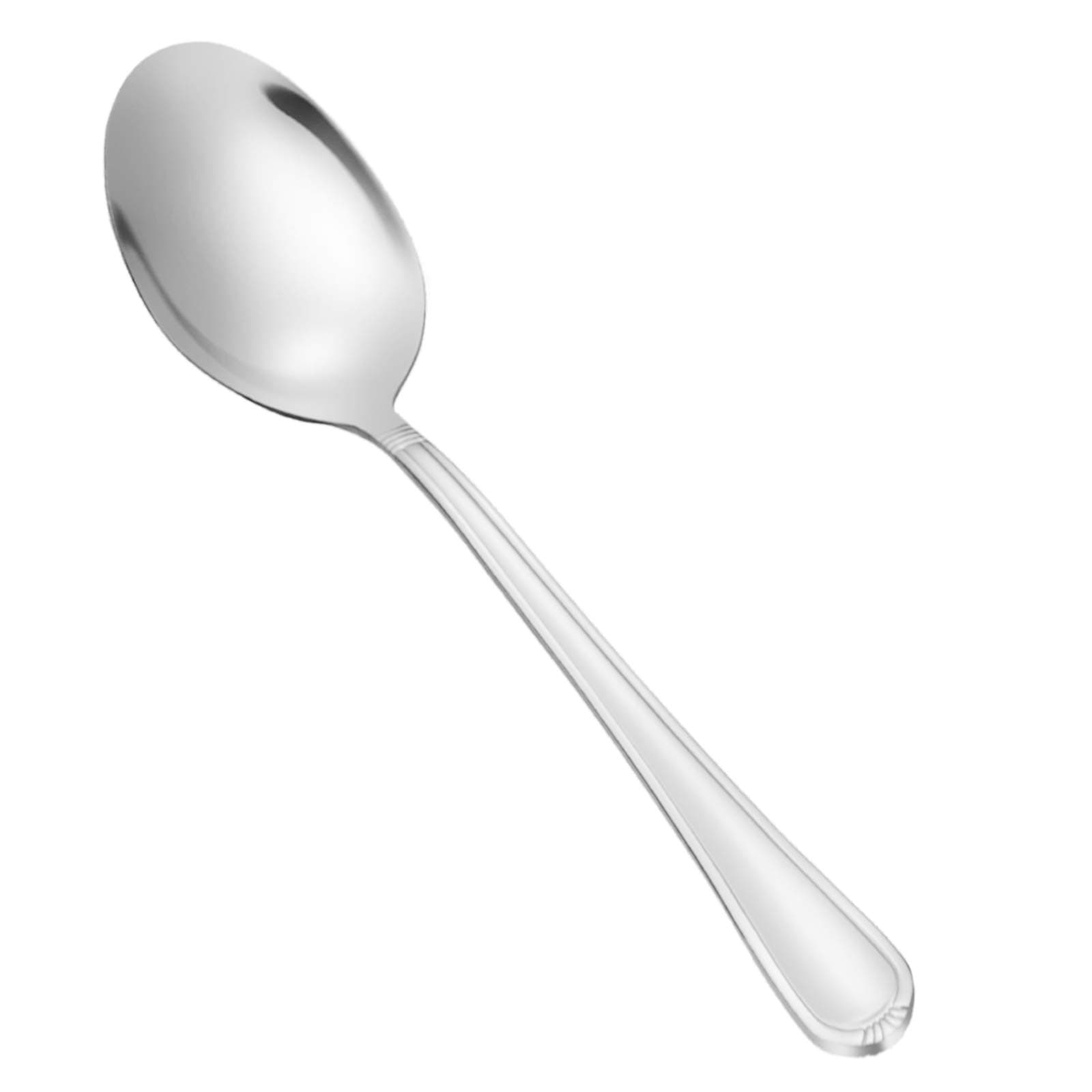 Spoons Set of 12 Stainless Steel Kitchen Soup Tablespoon, 7.87 Inches Dinner Spoons Silverware , Use for Home, Kitchen or Restaurant, Dishwasher Safe