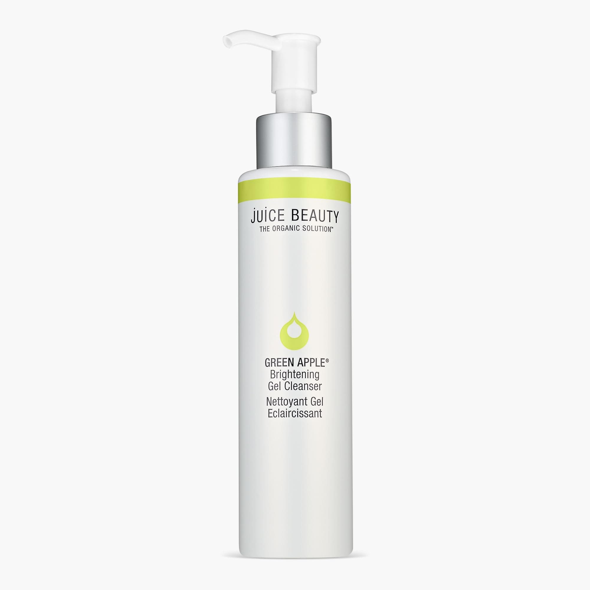 Juice Beauty Green Apple Brightening Gel Cleanser - 133 mL - Exfoliates + Visibly Refines Skin - Vegan, Cruelty Free