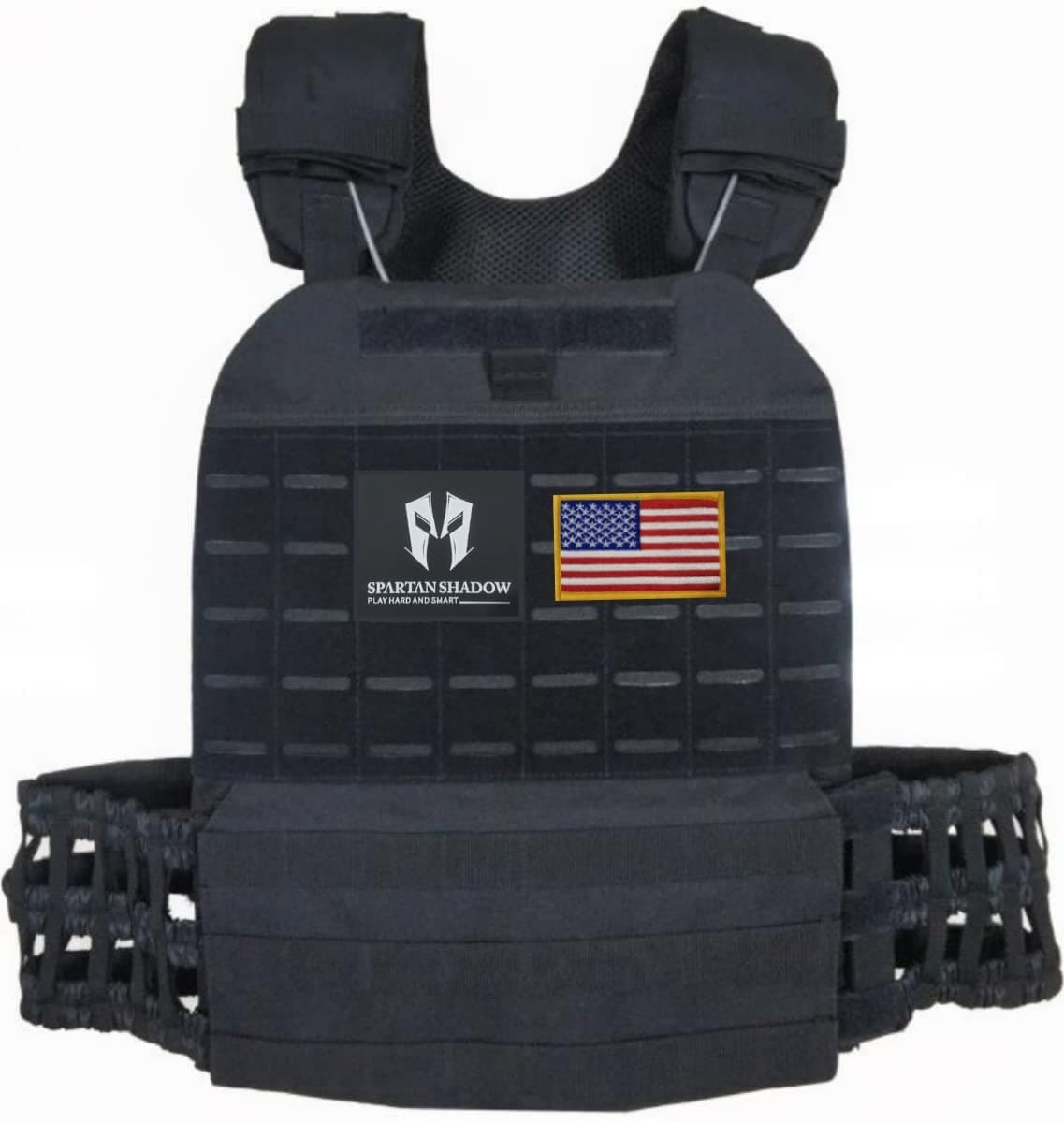 Adjustable Weighted Vest Men | No Plates included | Plate carrier vest | Weight Vest for men - Weighted vest for women | Workout plate carrier, Ruck vest. Body weight vest, Crossfit plate carrier. Strength training weight vests, plate carrier workout vest. Murph Vest