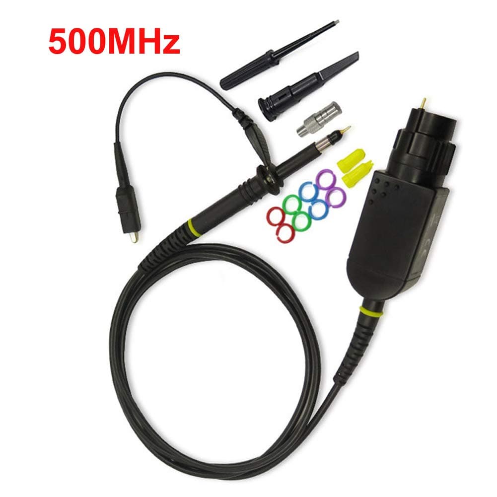 Oscilloscope Probes 500 MHz P6500 High Frequency Probes with Accessory Kit High Performance Oscilloscope Clip Probe 10x 600V DC Lab Oscilloscope 1 Probe