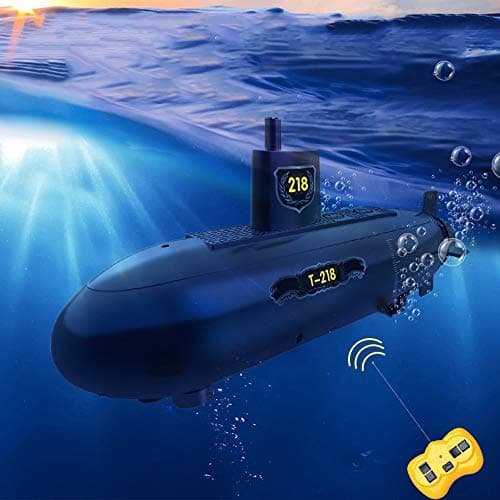 ElevenY DIY Funny RC Mini Submarine 6 Channels Remote Control Under Water Ship RC Boat Model Kids Toy Gift for Children - Rechargeable Electric Submarine for Kids Adults Hobby Toys Presents