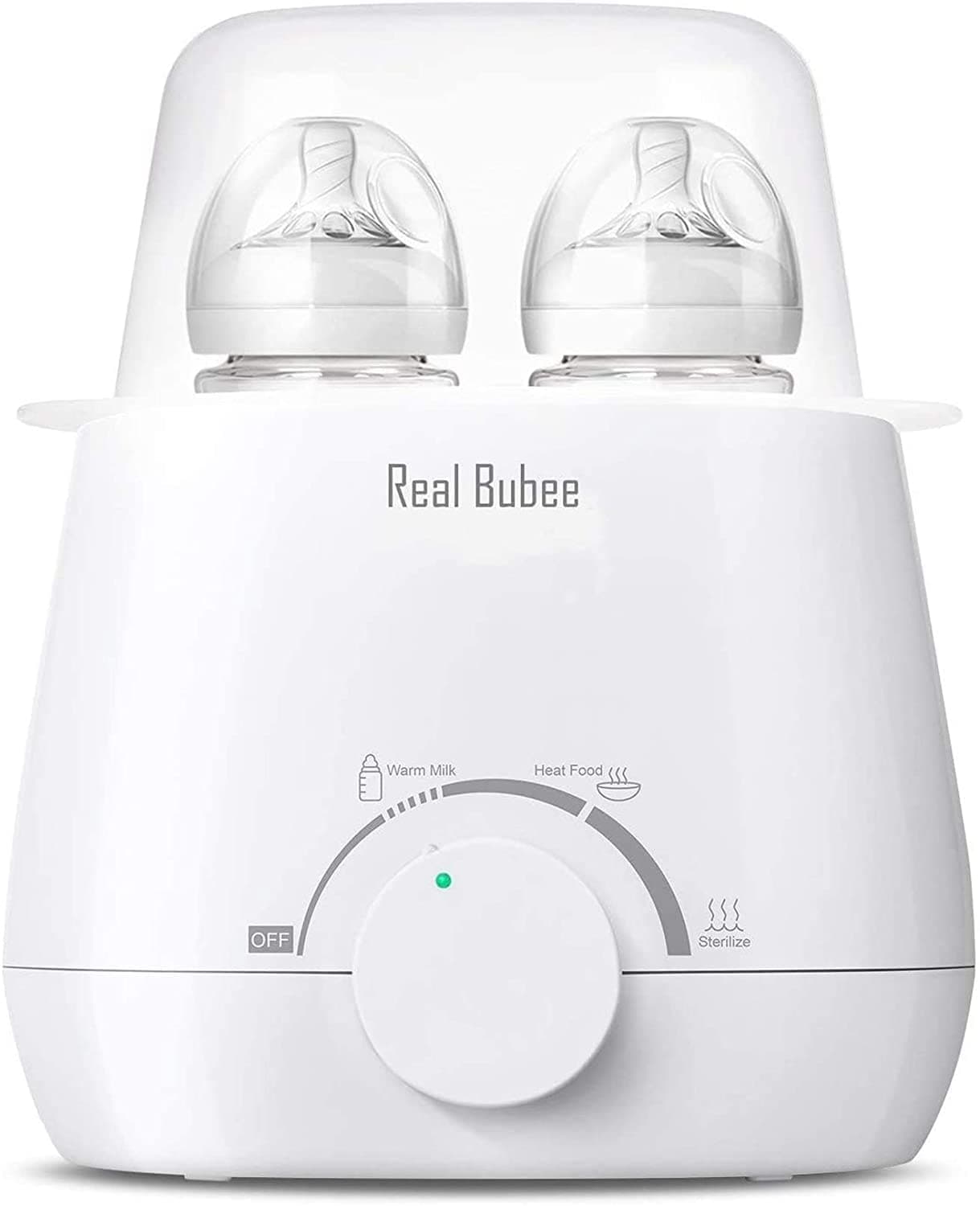 Baby Bottle Warmer, Steam Sterilizer & Baby Food Heater, 3-in-1 with Evenly Warming Breast Milk or Formula, Accurate Temperature Control, Bottle Brush and Tongs Included