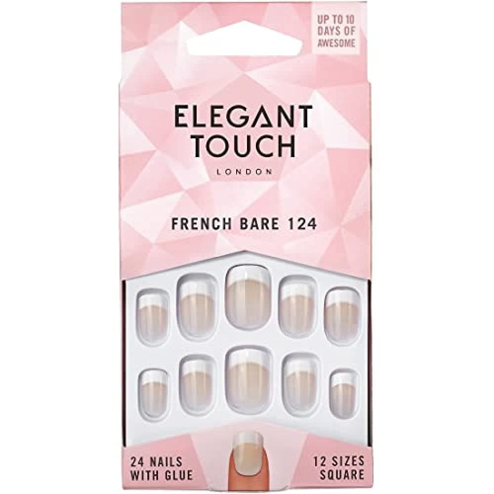 Elegant Touch French, American Bare Nails, 124, Medium