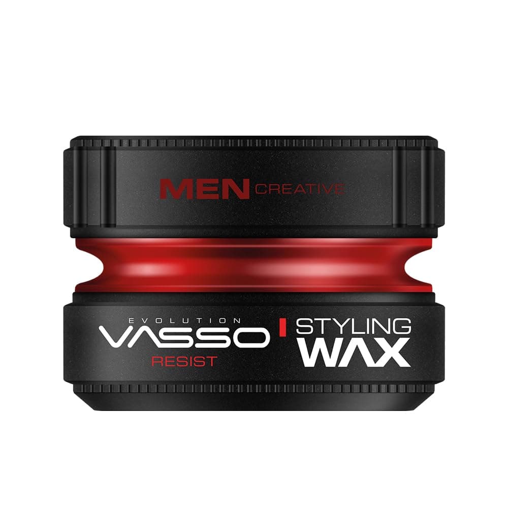 Vasso Pro-Aqua Resist Hair Styling Water Based Gel Wax, Red, 1 Count