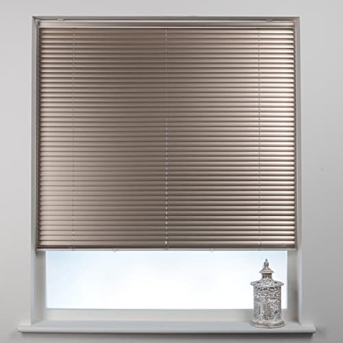 Swish Rise Cordless 25mm Aluminium Venetian Blind, Champagne, W60 x D120 Cm
