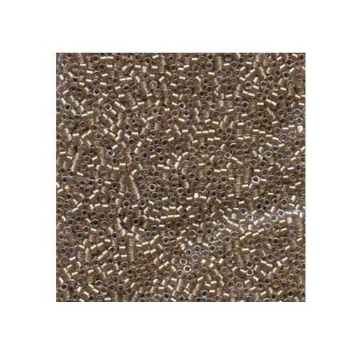 Miyuki Delica Size 11 DB907 Sparkling Light Bronze Lined Qty 5 Grams
