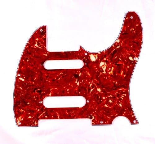 (B01) Guitar Pickguard For Fender Nashville Telecaster Style Tele ,4ply Tortoise Red (B01)