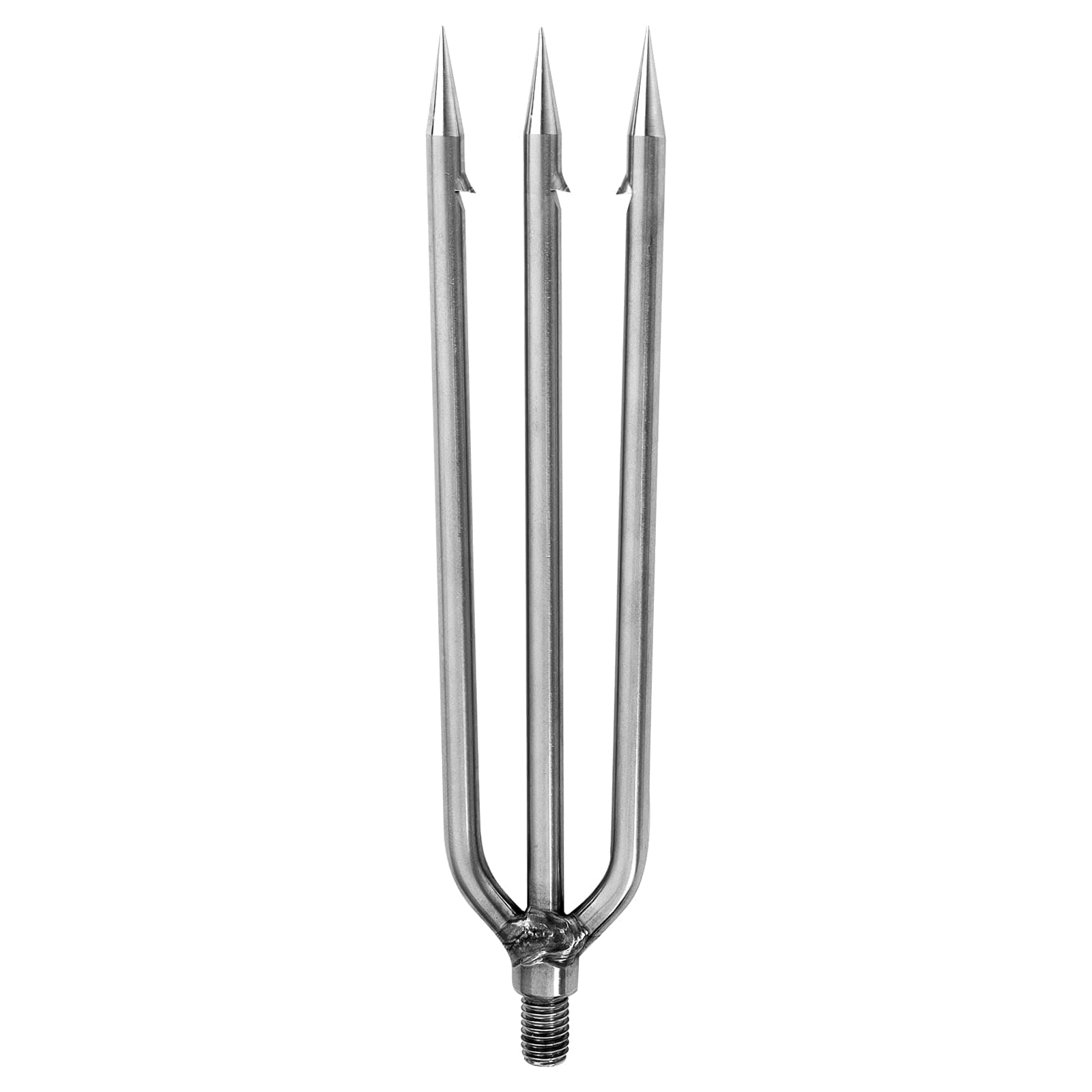 Fishing Harpoon, Stainless Steel Fishing Barbed Spear Aluminum Alloy Rod Gig Gaff with 8mm Screw for Outdoor Fishing Landing Large Fish Frog