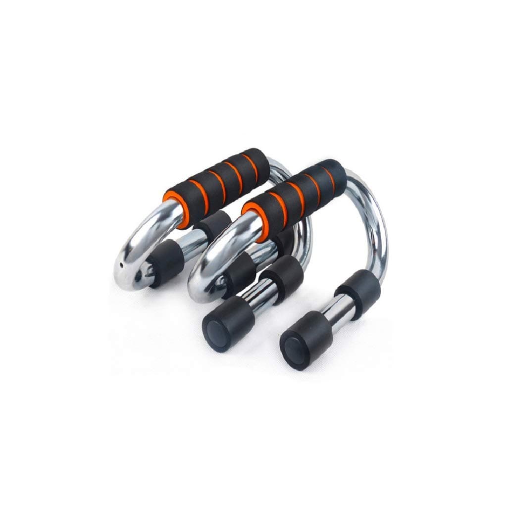 LIRUXUN Metal Push Up Bracket-Push Up Bars - Strong Chrome Steel Pushup Stands with Comfortable Foam Grip，Sturdy and Less Wrist Strain