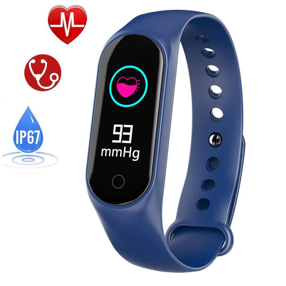 leegoal Waterproof Fitness Tracker Watch HR, Color Screen Activity Tracker with Heart Rate Monitor, Bluetooth Smart Bracelet with Weather Forecast/Sleep Monitor/Calorie for Kids Women Men Android IOS