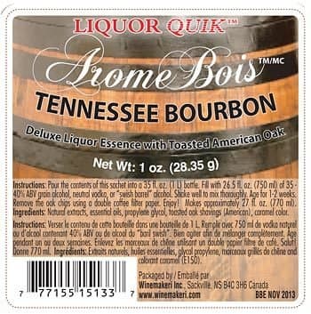 Liquor Quik Arome Bois Deluxe Liquor Essence With Toasted Oak (Tennessee Bourbon)