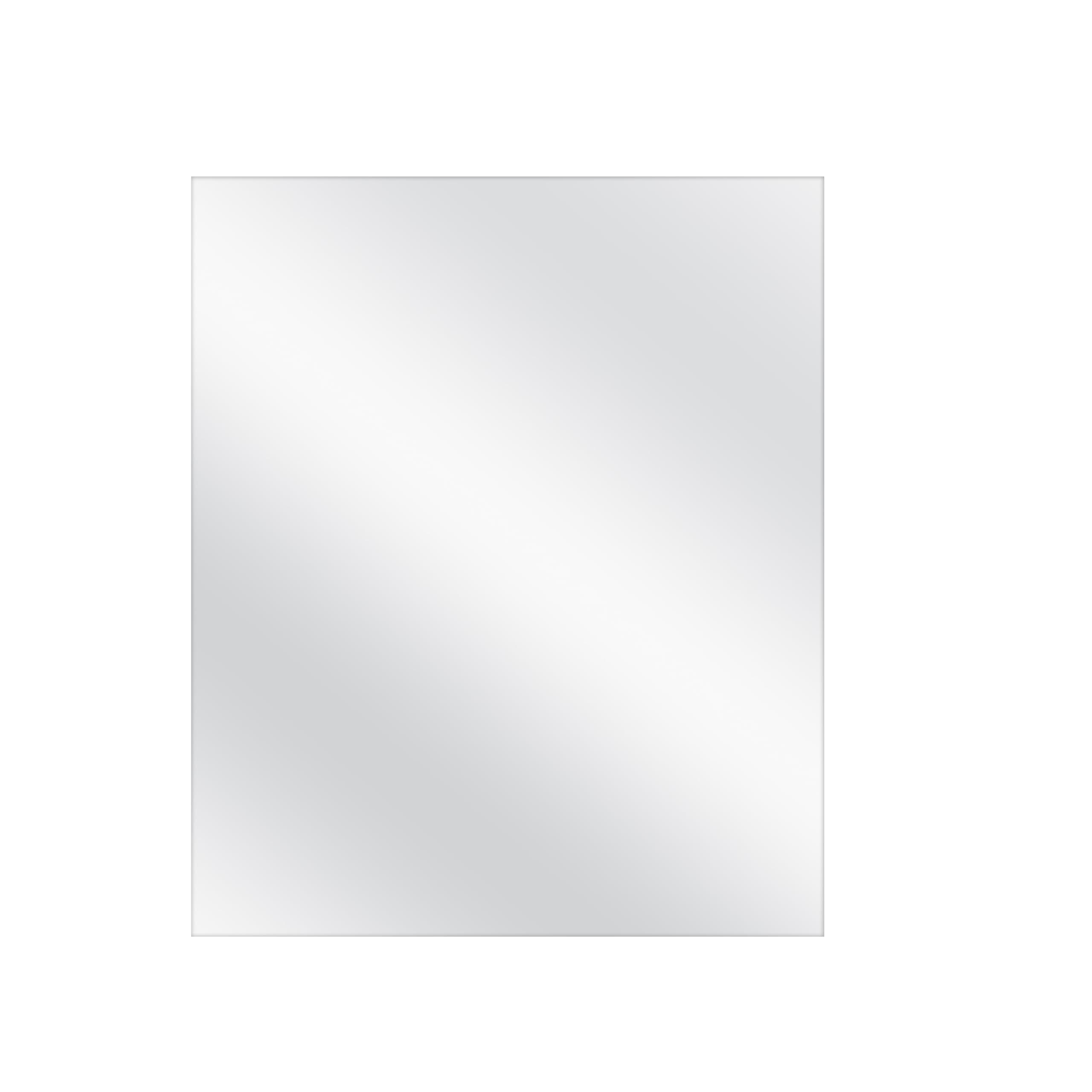 MCS Frameless Wall Mirror with Polished Edge, 30x36 inch, Silver