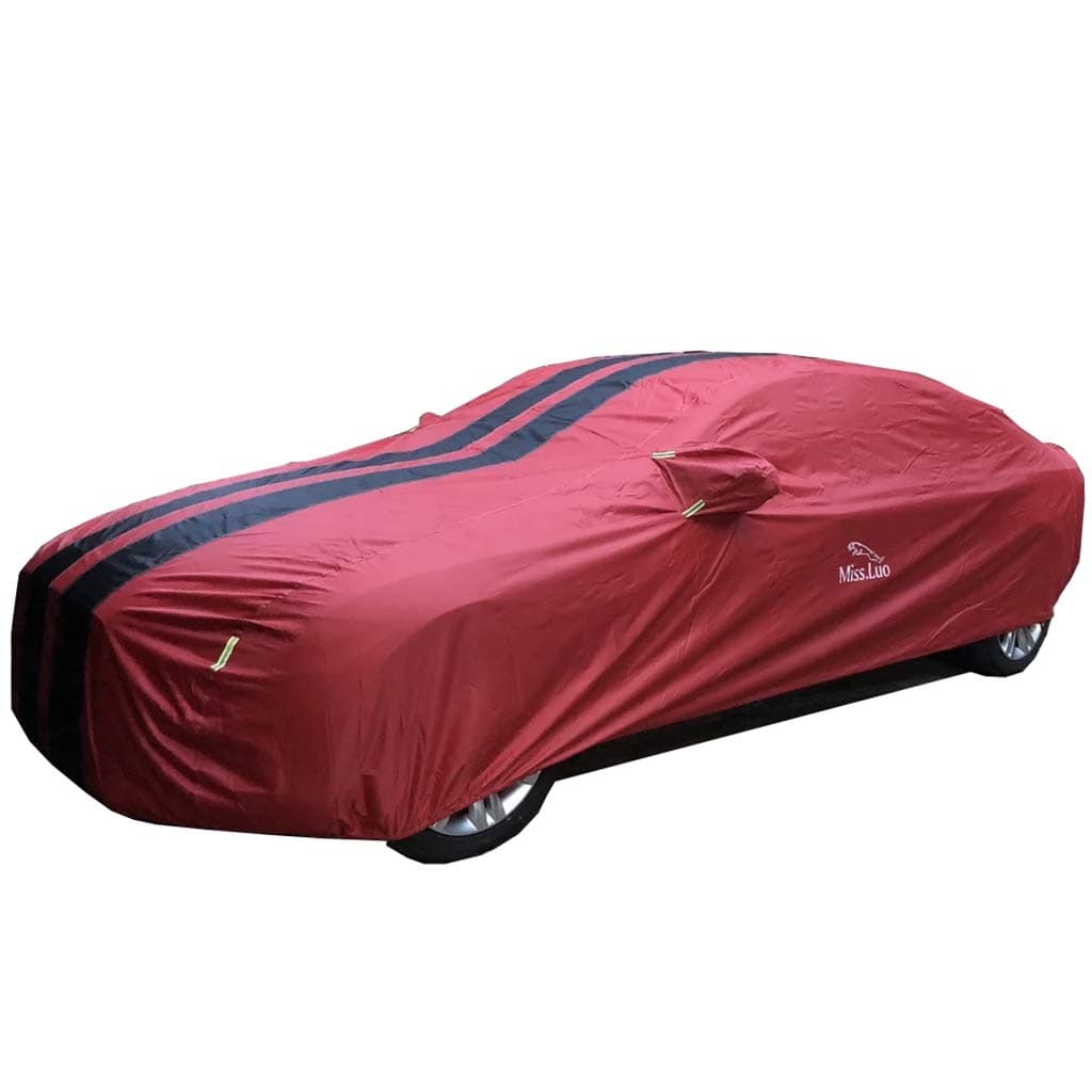 GAIXIA Car Cover Awning Cover | Waterproof And UV Protection | Outdoor Car Clothing For All Outdoor Car Clothing Car Protection Car cover (Color : Red, Size : Volkswagen EOS)