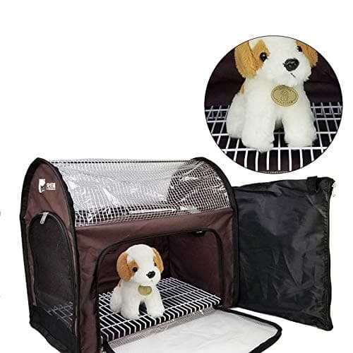 YEAKOO Pet Hair Drying Box, Portable Pet Dry Room dogs cat Hair Dryer Clean Grooming House Bag Folding Cage Travel Bag or Cats Dogs