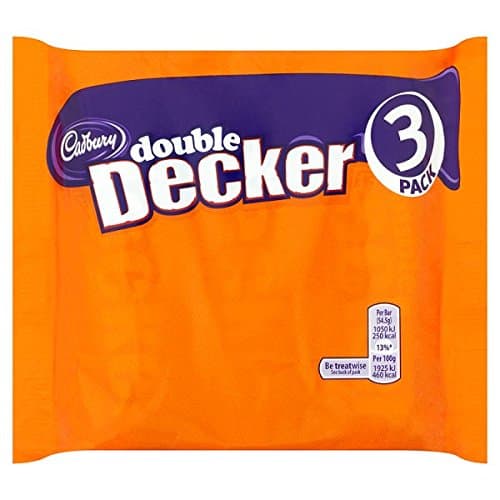 British Cadbury's Double Decker - Pack Of 3 - Ships From The UK - Case Of 8 x 8 Packs