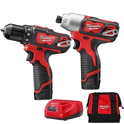 M12 Milwaukee 2494-22 Drill/Impact Driver Combo Kit