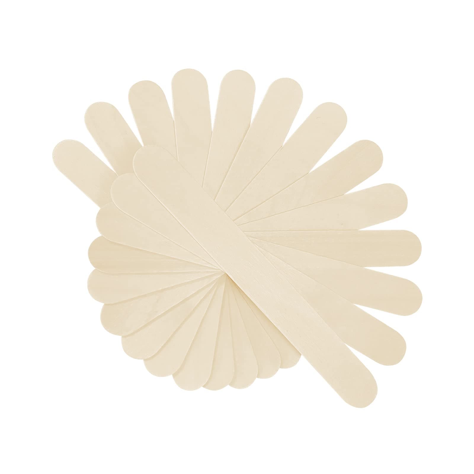 50 Pcs Jumbo Wooden Craft Sticks Wooden Popsicle Craft Sticks Stick 6” Long x 3/4”Wide Treat Sticks Ice Pop Sticks for DIY Crafts,Home Art Projects, Classroom Art Supplies