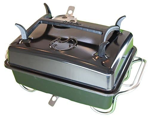 Raptor Grilling - Optimized Portable Charcoal Grill Smoker - Barbecue for Camping, Tailgating & Travel; Go Anywhere With This Tabletop Outdoor BBQ Cooker & Chargrill, Charbroil, Smoke or Hibachi - BLK