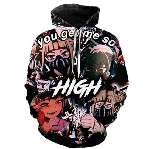 You Get Me So High Himiko Toga Hoodie 3D Print Long Sleeves