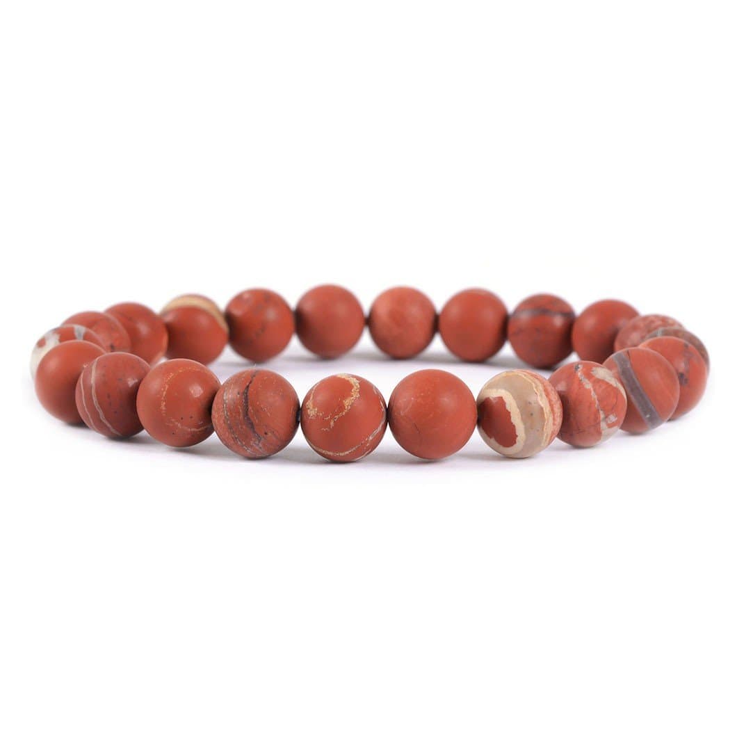 Justinstones Gem Semi Precious Gemstone 8mm Round Beads Stretch Bracelet 7 Inch Unisex