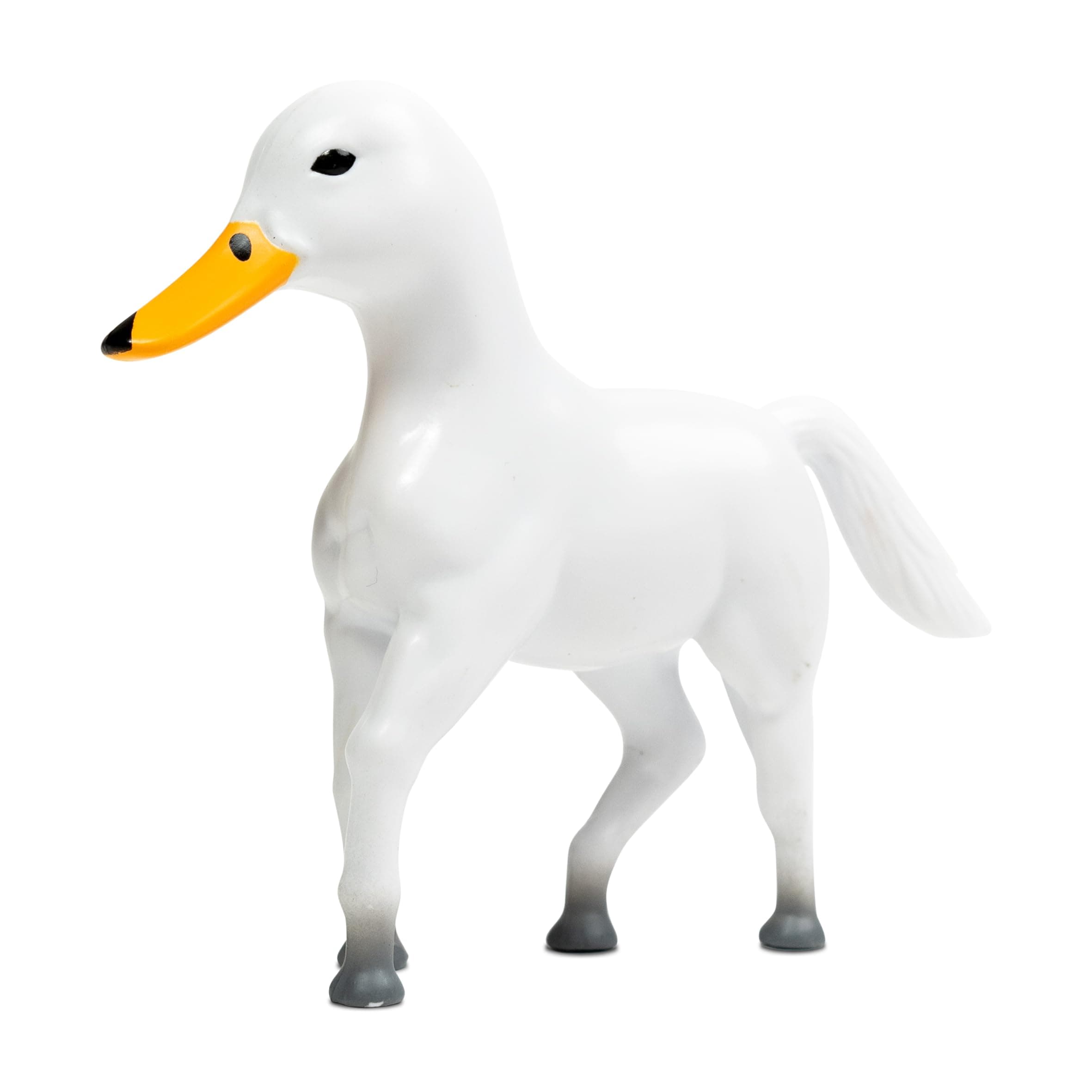 Huck Mini Randimal Animal Figures - Horse & Duck Hybrid Realistic Toys - Unique Safari & Farm Animal Mix - Small Figurines for Kids & Kidults