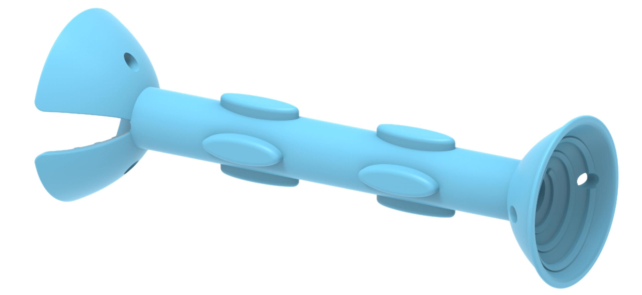 Bullseye Large Portable Soft Contact Lens Removal & Insertion Tool - Silicone Rubber Eye Lens Inserter & Remover Device with Large Pincher & Finger Grips Safe & Easy to Use, Travel Size 1.88"