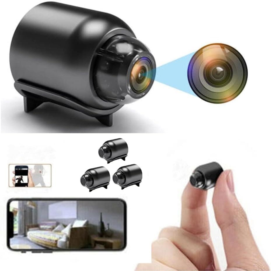 LIVERO 1080P Mini WiFi Spy Camera – Wireless Hidden Magnetic Camera for Home Security, Baby Monitor, and Motion Detection with App Control – Small, Secret, Portable Micro Surveillance Camera