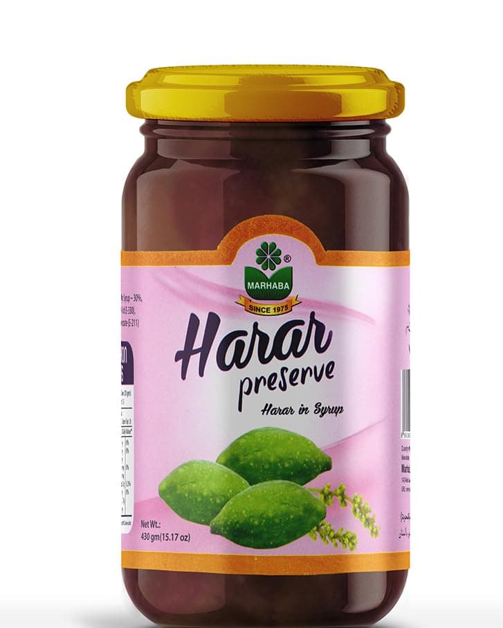 Marhaba Harar Murabba 430g – Traditional Herbal Fruit Preserve | Supports Digestion & Wellness | Packed in Glass Jar
