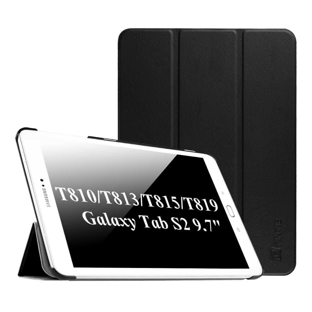 FINTIE SlimShell Case for Samsung Galaxy Tab S2 9.7-inch Tablet (SM-T813 / SM-T819) - Super Thin Lightweight Stand Cover with Auto Sleep/Wake Feature, Black