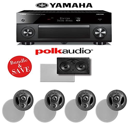 Yamaha RX-A3060BL AVENTAGE 11.2-Channel Network A/V Receiver + Polk Audio 700-LS + Polk Audio 255C-LS - 5.0 In-Wall / In-Ceiling Home Speaker Package