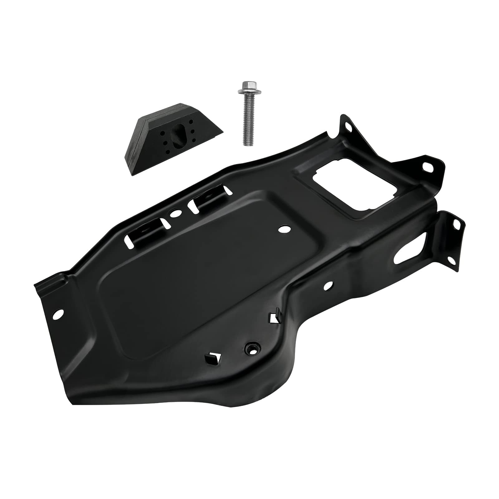 Passenger Side Battery Tray Replacement With Base Clamp Kit Compatible with select Cadillac Escalade/Chevrolet Avalanche,Silverado,Suburban,Tahoe/GMC Sierra,Yukon models