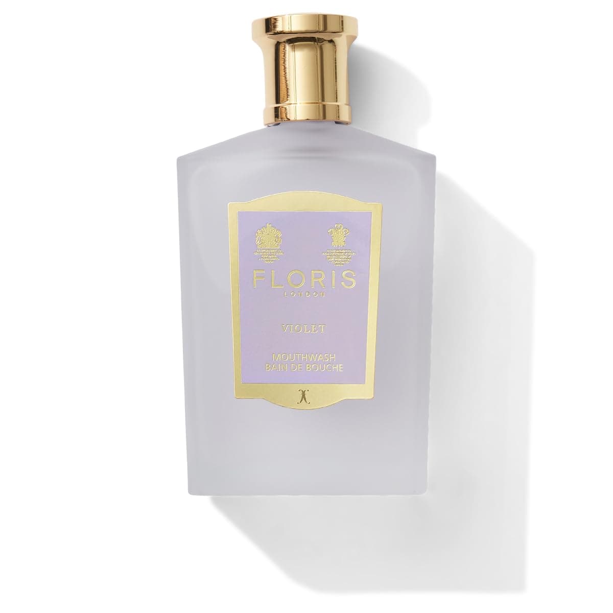 Floris London Violet Concentrated Mouthwash (100 ml) | Alternative to Traditional Mint Mouthwashes | Subtle Floral Flavour | Leaves Breath Delicately Scented | Luxury Elegant Bottle | Great Gift Idea