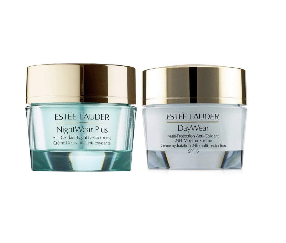 Estee Lauer DayWear Advanced Protection Anti-Oxidant Creme (15 ml) and NightWear Plus Anti-Oxidant Detox Creme (15ml)