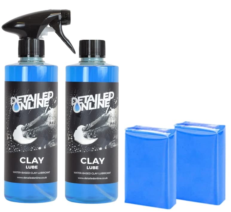 DetailedOnline 2 Clay Bars + 2x 500ml Bubblegum Clay Lube Kit Car Detailing Valeting Kit