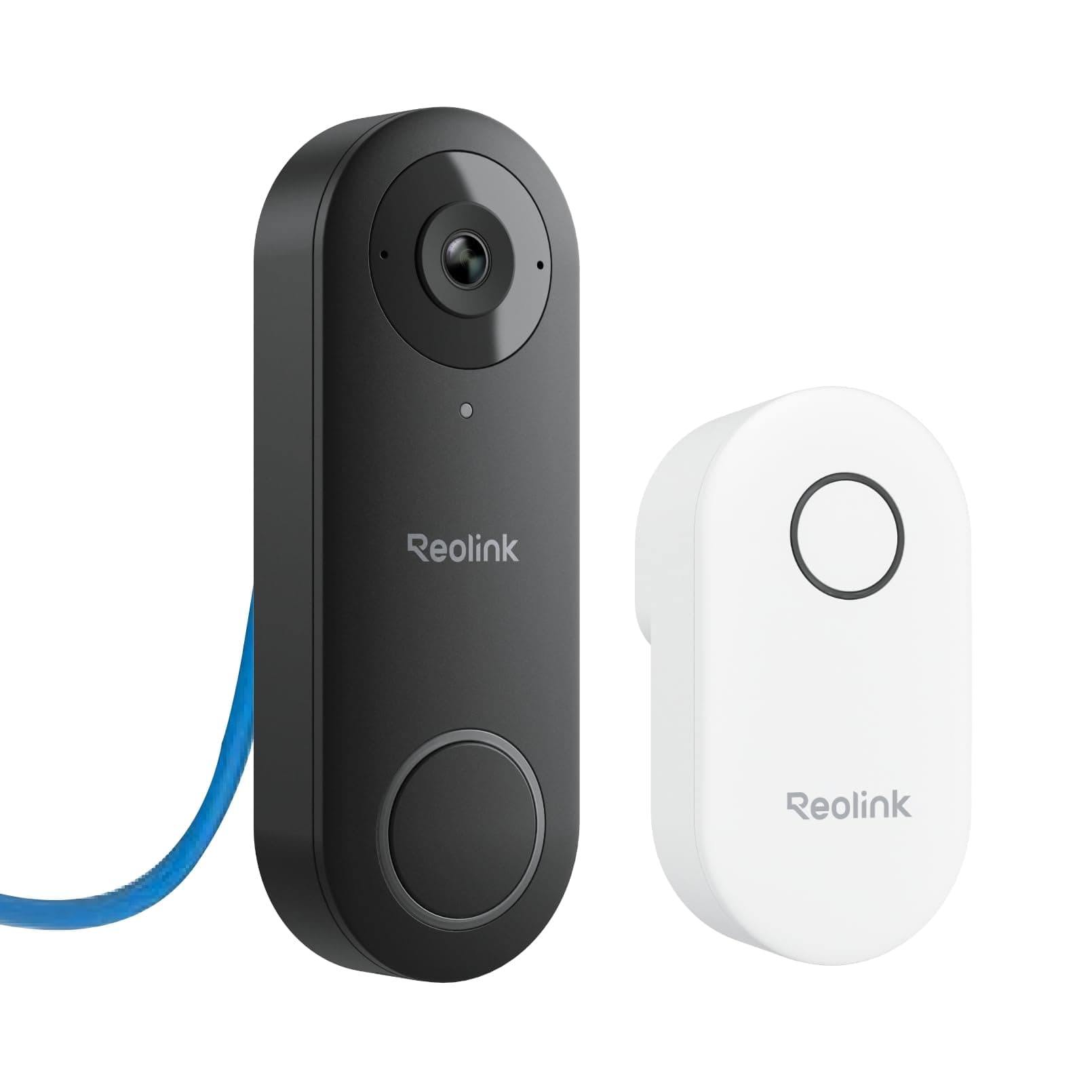 REOLINK Video Doorbell Camera with Chime, PoE IP Door Security Camera Outdoor, 5MP 180° Diagonal, Two-Way Talk, Humanoid Detection, Plug & Play, Secured Local Storage, No Monthly Fee, Doorbell PoE