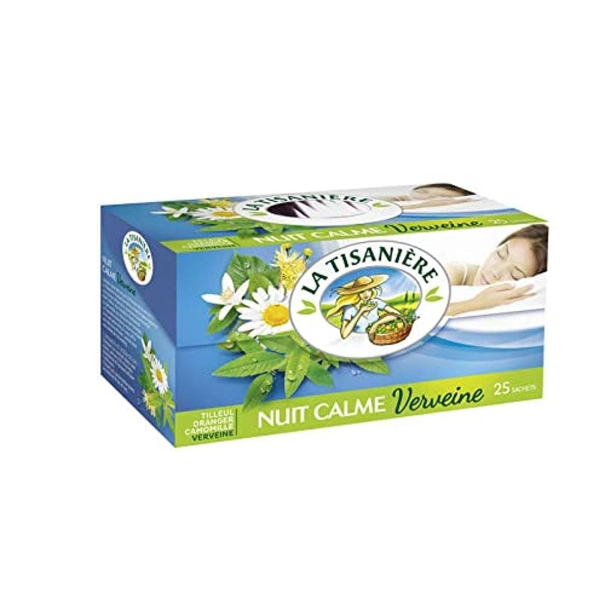 La Tisaniere French Tisane - 25 Counts (Nuit Calme Verveine (Tranquil night Verbena))
